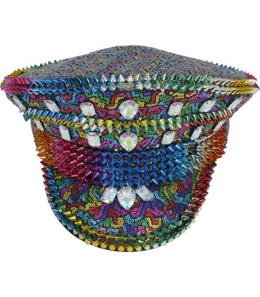 GORRA POLICIA MULTICOLOR TACHUELAS